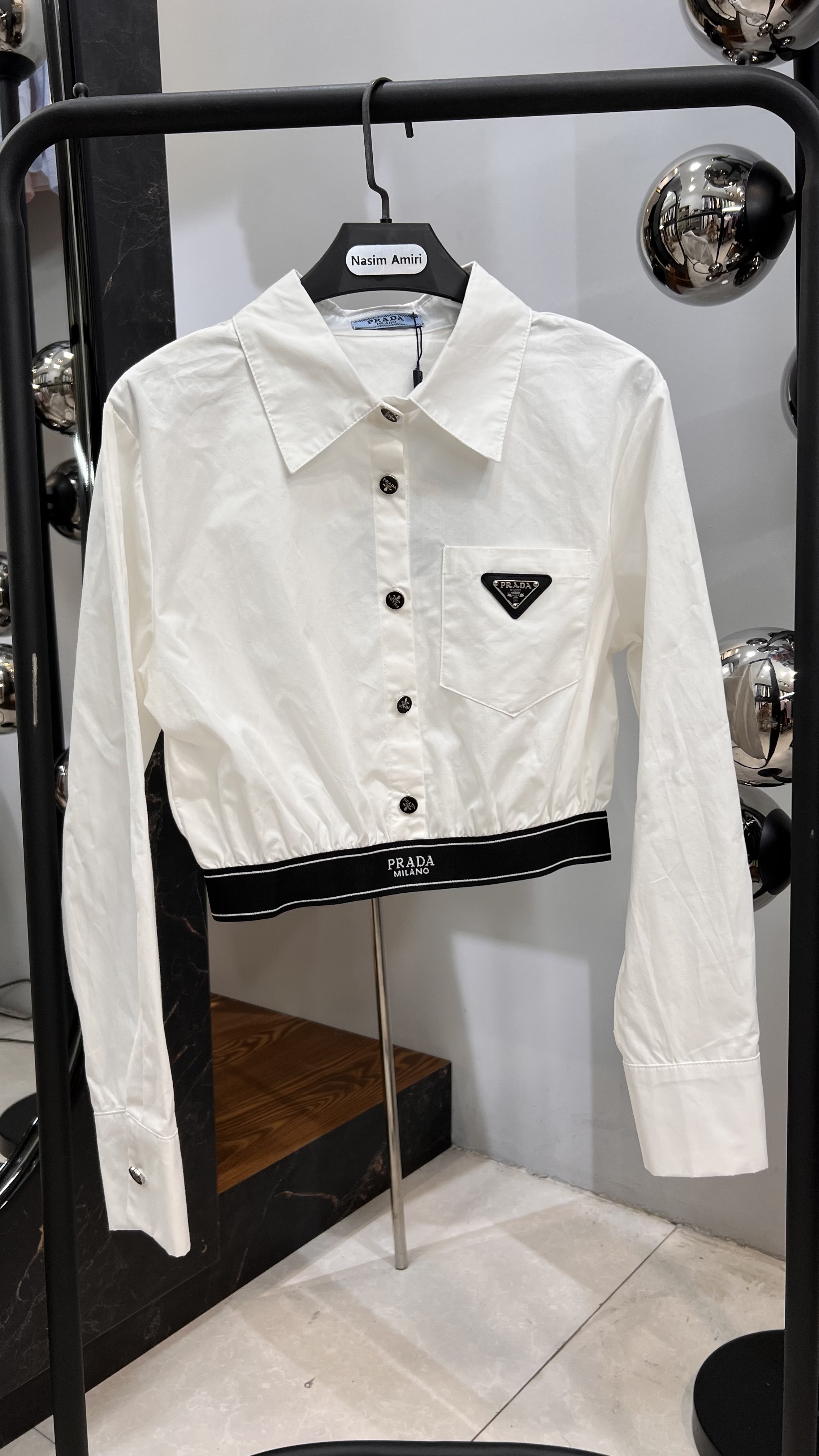 کراپ شومیز مستر کوالیتی برند پرادا prada
